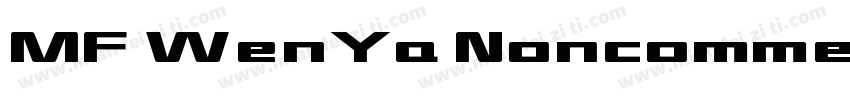 MF WenYa Noncommercial Regular字体转换
